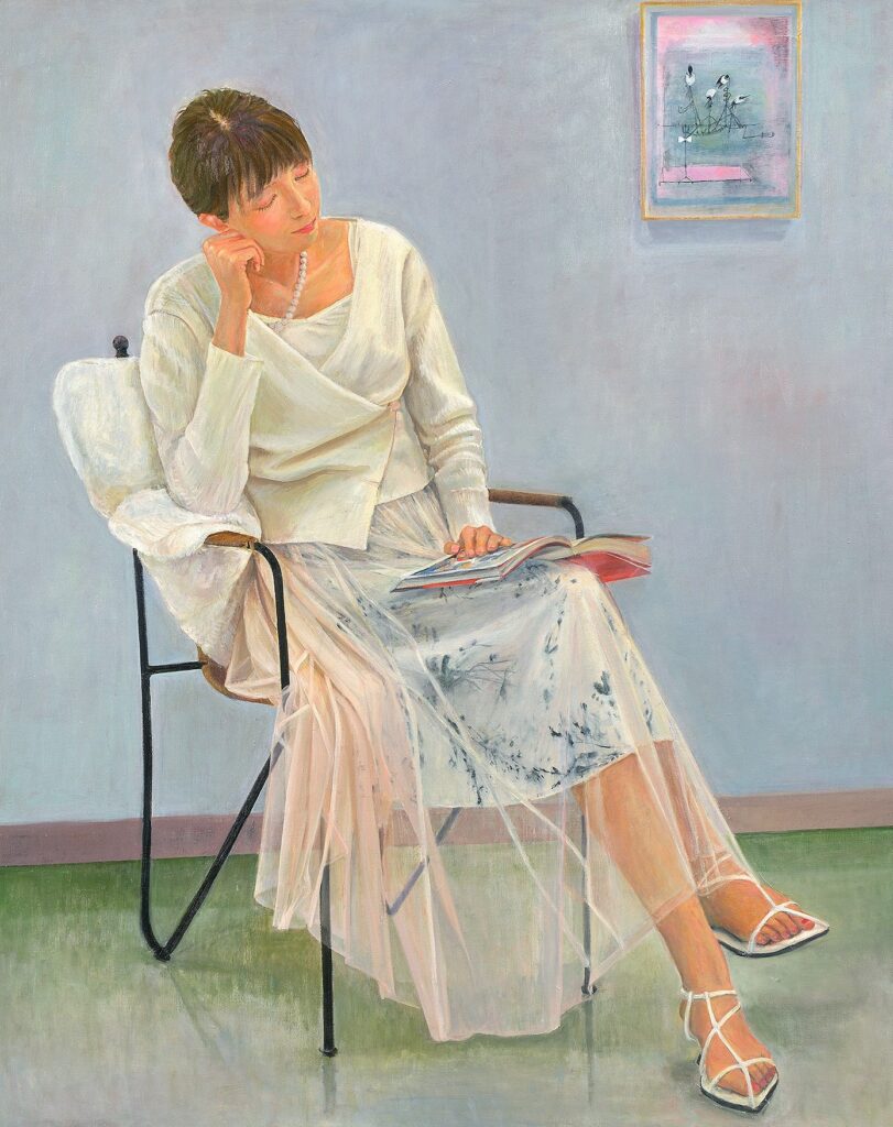 特選「人物（リラックスしている女）」町田　美子