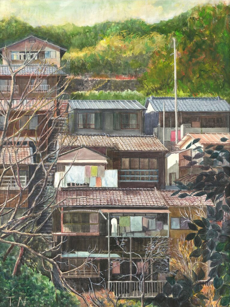 東京都議会議長賞「段丘の民家」中西　たま代